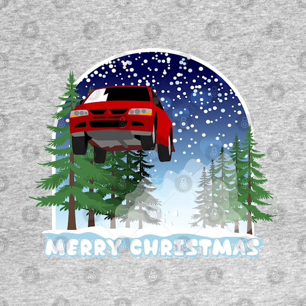 Lancer Evo Christmas Car Jump by HSDESIGNS